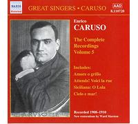 Caruso Enrico - The Complete Recordings, Vol. 5 (1908-1910)