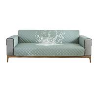 Carvapet Copridivano Impermeabile Copri Divano per Cane Gatti Fodera per Divano Antiscivolo Sofa Protettore(Verde Chiaro,4 posti)