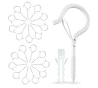 carve ideas 20 Pezzi Ganci A Vite, Ganci A Vite Con Serratura, Ganci Da Soffitto Per Cesti Di Piante, Casette Per Uccelli, Giochi A Vento E Luci, Ganci Da Parete Per Interni Ed Esterni Bianco
