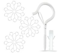 carve ideas 30 Pezzi Ganci A Vite, Ganci A Vite Con Serratura, Ganci Da Soffitto Per Cesti Di Piante, Casette Per Uccelli, Giochi A Vento E Luci, Ganci Da Parete Per Interni Ed Esterni Bianco
