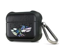 Carveit Case per AirPods Pro 3 2025 Gen Custodia, Unico Cover Incisione in legno e intarsio di cozze compatibile con AirPods Pro 3 Gen con titanio Moschettone (Legno nero-Paesaggio)