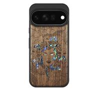 Carveit Cover in Legno Per Pixel 11 Pro XL, Noce, L'enigma di Medusa