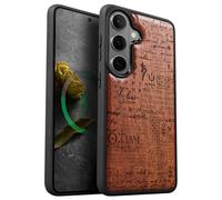 Carveit Custodia Compatibile Magsafe per Galaxy S26 Plus Case, Legno Cover avec Magnetico per Samsung S26 Plus Custodia Paraurti Robusto TPU (Rosea-Pergamena del Mistero)