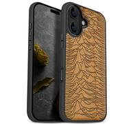 Carveit Custodia Compatibile MagSafe per iPhone 17 Case, Legno Cover avec Magnetico per Apple 17 Custodia Paraurti Robusto TPU (Ciliegia-La prima Pulsar/CP 1919)