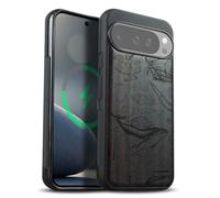 Carveit Custodia Compatibile MagSafe per Pixel 10 / Pixel 10 Pro Case, Legno Cover avec Magnetico per Google Pixel 10/10 Pro Custodia Paraurti TPU (Legno nero-Lo spirito della scoperta)