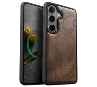 Carveit Custodia In Legno Compatibile Magsafe con Galaxy S26 Plus Custodia, Magnetico Case avec Antiurto con Protezione Per Samsung S26 Plus Cover (Noce-Potere degli abissi marini)