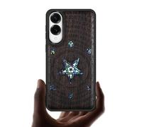 Carveit Custodia in Legno Per Samsung S25 Edge Cover avec Magnetico Incisione in legno e intarsio di cozze Compatibile MagSafe con Galaxy S25 Edge Custodia (Legno nero-Sussurro dell'Abisso)