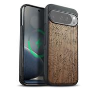 Carveit Custodia per Google Pixel 10 Pro XL Cover avec magnetico [Legno e Telaio in TPU] Case Antiurto Compatibile MagSafe con Pixel 10/10 Pro XL Custodia (Noce-Echi Melodici)