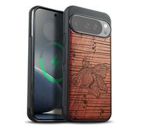 Carveit Custodia per Google Pixel 10 Pro XL Cover avec magnetico [Legno e Telaio in TPU] Case Antiurto Compatibile MagSafe con Pixel 10/10 Pro XL Custodia (Rosea-Grazia Fluida del Pesce Rosso)