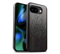 Carveit Custodia per Google Pixel 10a Cover avec magnetico [Legno e Telaio in TPU] Case Antiurto Compatibile MagSafe con Pixel 10a Custodia (Legno nero-Albero Incantato)