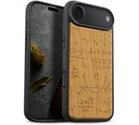 Carveit Custodia per iPhone 17 Air Cover Legno avec magnetico [Legno e Telaio in TPU] Case Antiurto Compatibile MagSafe con Apple iPhone Air Custodia (Ciliegia-Il Linguaggio dell'Universo)