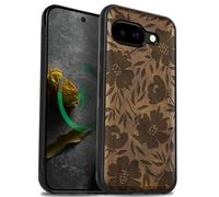 Carveit Custodia per Pixel 9a Case, Noce-Grazia Fiorita