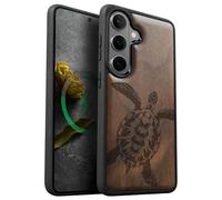 Carveit Custodia per Samsung S26 Plus Cover Legno avec magnetico [Legno e Telaio in TPU] Case Antiurto Compatibile Magsafe con Galaxy S26 Plus Custodia (Noce-Spirito Eterno Dell'oceano)