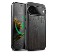 Carveit Legno Cover per Pixel 11 Pro, Nero-Geroglifici di Anubi | Legno Cover avec Magnetico TPU Case avec Antiurto con Protezione Per Google Pixel 11 Pro Custodia Compatibile MagSafe