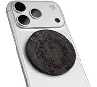 Carveit Supporto Magnetico in Legno, Angolazione Regolabile, Compatibile con MagSafe iPhone 17 Pro Max 16, 15, Samsung Galaxy S26 Ultra S25, Google Pixel (La Tartaruga Nel Mezzo - Legno nero)