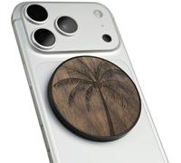 Carveit Supporto Magnetico in Legno, Angolazione Regolabile, Compatibile con MagSafe iPhone 17 Pro Max 16, 15, Samsung Galaxy S26 Ultra S25, Google Pixel (La Palma - Noce)