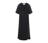 Carven - Abito Midi Drappeggiato Traslucido - - Dresses - Donna - Nero - S
