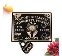 Carven Board - Sun Pattern, Sun and Moon Black Divination Wood Boards, Tavole incise, Carven Board Suns Pattern, stile Ouija | Forniture Altare Wiccan