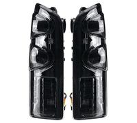 CarWorld fanale Posteriore per Nissan Patrol GU Y61 1997 1998 1999 2000-2004, Coppia Auto Posteriore Sinistra Destra Luce Affumicata Nero Fanale di Arresto del Freno di Coda