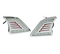 CarWorld Fendinebbia Anteriori 2 Pezzi, per Toyota Hilux 2012-2015, Luce di Marcia Diurna modificata Corolla fendinebbia Luce di Marcia Diurna a LED
