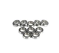 CARZE 10pcs 15267 Cuscinetto ceramico Ibrido 15x26x7 mm ABEC-7 Staffe e ricambi in Bicicletta in Bicicletta 1526 7rs SI3N4 Cuscinetti a Sfera 15267-2RS Cuscinetto