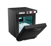 Carziyer Scaldasalviette e Sterilizzatore UV 5L - Armadio di disinfezione a riscaldamento rapido, Asciugamani elettrico per Spa, Istituto di Bellezza, Salone e Bagno (nero)