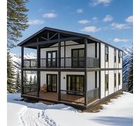 Casa a due piani con gestione efficiente dello spazio, dimensioni 6,1 m/12,2 m, ideale per vivere e lavorare comodamente
