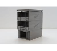 Casa a schiera multilivello dell'era del Vietnam per Tabletop Wargaming VUBT04 - Terreno stampato 3D - ispirato a città come Saigon & Hue - adatto per scala da 28 mm e 15 mm (15 mm)