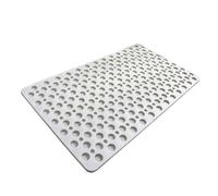 Casa and Beyond Shower Mat, Casa and Beyond Bath Mat with Suction Cups and Drain Holes for Bathrooms (White,29.52 * 16.92 in)