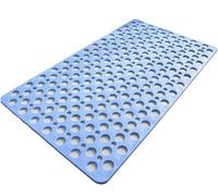 Casa and Beyond Shower Mat, Shower Floor Mat Non Slip, Wet Room with Suction Cups, Quick Dry Tray Bath Slip (Blue,46 * 79cm)
