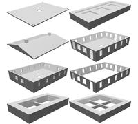 Casa Baita Kit Edificio per Plastico Ferroviario Scala HO O N Ferrovia 3D
