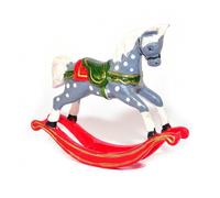 Casa Bambole Cavallo a Dondolo Retrò Accessorio Negozio Giocattoli Nido Natale