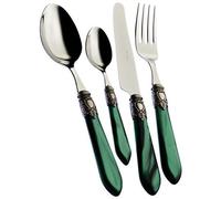 CASA BUGATTI - Posate Oxford , Set 24 Pz. - Verde Argento