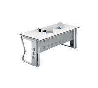 Casa Camera da Letto Elegante scrivania for mobili da ufficio: spaziosa scrivania singola con un grande tavolo bianco e ampio spazio inferiore for la casa o il lavoro Studio Gioco Lavoro(140x70x75cm)