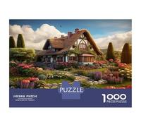 Casa Campagna 1000 Pezzi Per Vacanze Intelligenti - Cartone Resistente Premium Jigsaw Puzzle Casa delle Fate con Allenamento Mentale, Un Regalo D'Anniversario Puzzle Per Coppie 38x26cm/1000pcs