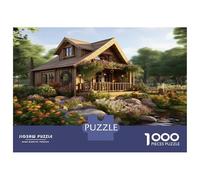 Casa Campagna Per I Viaggi: 1000 Pezzi Del Puzzle Cartone Spesso Gioco Casa Boscosa Enigma Per Lo Stress Relief E Da Viaggio, Un Ideale Enigma Del Regalo Di Natale 38x26cm/1000pcs