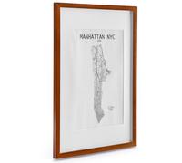 Kenton - Cornice rettangolare, DIN A2, passepartout, plexiglas