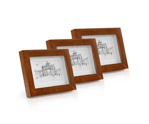 Casa Chic Kenton - Set di 3 cornici, rettangolari, 14 x 9 cm