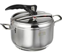 Casa Collection Pentola a Pressione in Acciaio Inox 5 Litri cm 20 2 Manici Chic