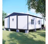 Casa compatta del contenitore, casa prefabbricata piccola con montaggio rapido, layout di 1 camera da letto ideale per adulti, adatto per piccoli spazi urbani e ritiri all'aperto, design modulare per