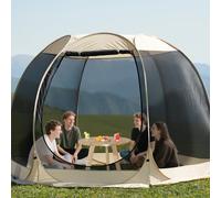 Casa con schermo pop-up per 2-4-6 persone, tenda pop-up, tenda con zanzariera da esterno, parasole da giardino, terrazza da cortile e esterno