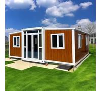 Casa container espandibile di lusso 20 piedi e 2 camere da letto, casa mobile a prova di uragano da 40 piedi, 3 camere da letto, case prefabbricate modulari portatili