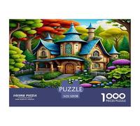 Casa da Favola Puzzle per Adulti Puzzle 1000 Pezzi Giardino da Sogno Gioco di Puzzle 1000 Pezzi Relax Famiglia Regalo 52x38cm/1000pcs