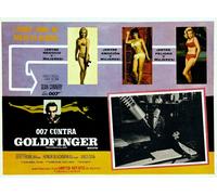 Casa da Parete Art Stampa -vintage Film Poster-Goldfinger James BOND-A4, A3, A2,