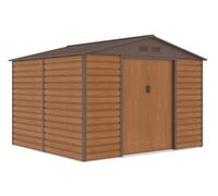 Casa degli attrezzi in metallo Lahti 2,8 x 2,6 m Negozio Boss in legno