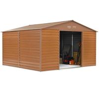 Casa degli attrezzi in metallo Lahti 3,4 x 3,2 m Negozio Boss in legno
