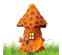Casa dei Funghi Solare, Figurine di Illuminazione della Casetta dei Funghi da 8,5 Pollici, Luci dei Funghi da Giardino Solari in Miniatura Impermeabili, da Giardino delle Fate Leggeri ad Ene