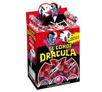 Casa Del Dolce - "El Conde Dracula" L'Originale - Box 200 pz - Lecca Lecca al gusto di Ciliegia con Ripieno Bubble Gum