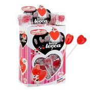 Lecca Love Cuore Rosso gusto Ciliegia. Confezione da 200pz x 6gr Casa del Dolce. Ideale per Feste di Compleanno, Caramellate, Festa degli Innamorati, San Valentino