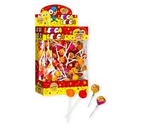 Casa del Dolce Magic Lollies Chupas, Lecca Lecca Gusto Arancia e Fragola, Box da 200 Pezzi, Incartati Singolarmente, Made in Italy, Senza Glutine, Senza Lattosio
